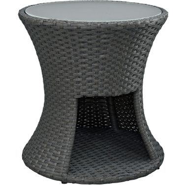 Sojourn Chocolate Round Outdoor Patio Side Table