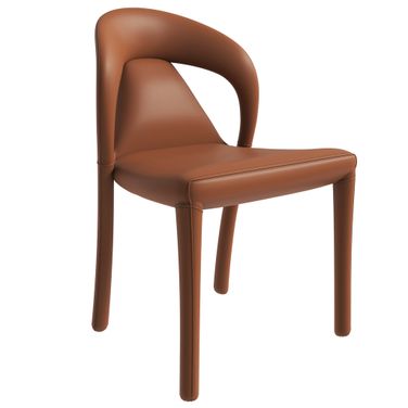 Solace Series Modern Dining Chair Set of 2 In Brown