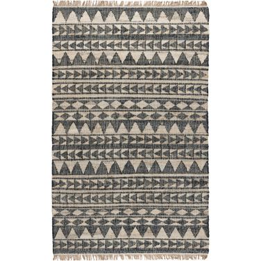 Solana 8x10 Rug In Distressed Black Natural