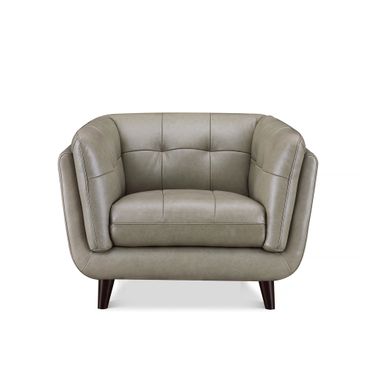 Solana Leather Chair In Chico Slate