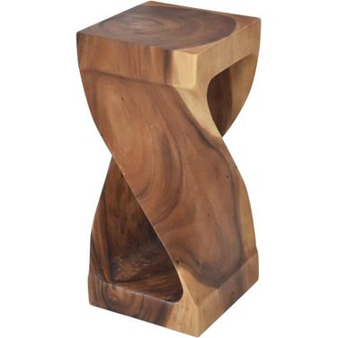 Solana Natural Wood Glaze Accent Side Table