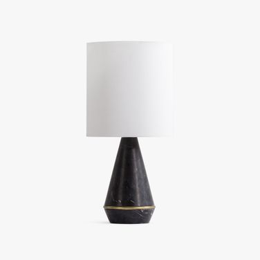 Solana Table Lamp In Nero Marquina