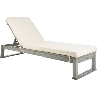 Solano Ash Grey/White Sunlounger