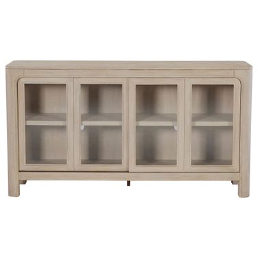 Solano Sliding Door Dining Sideboard Server In Weathered Mango