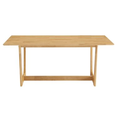 Solara 71 Inch Rectangle Wood Dining Table In Natural