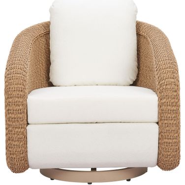 Solara Swivel Chair In Ivory