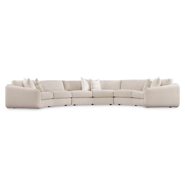 Soleil 3-Piece Fabric Sectional In Beige