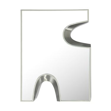 Soleil 36-Inch Mirror In Cream/Silver