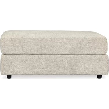 Soletren Oversized Accent Ottoman In Stone