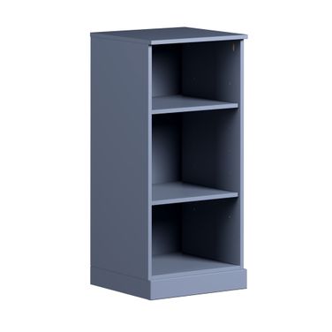 Solid Wood 16.5" Modular Cabinet With Adjustable Shelves In Antique Blue