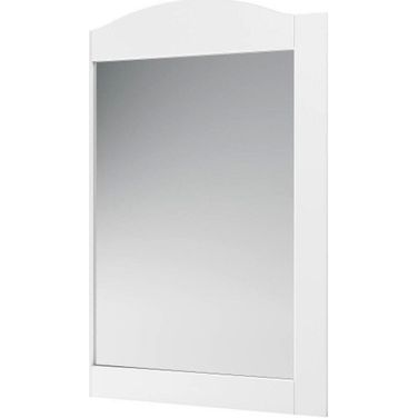 Solid Wood Frame Mirror In White