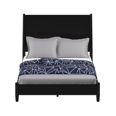 Solid Wood Full Bed Frame In Black