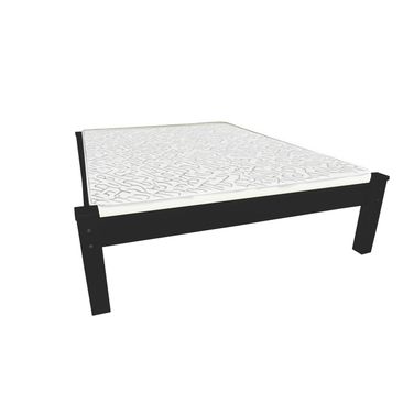 Solid Wood Full Bed Frame In Black