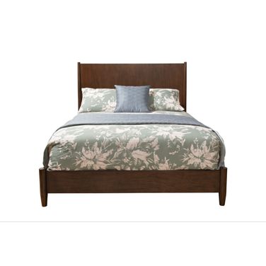 Solid Wood Full Bed Frame In Brown