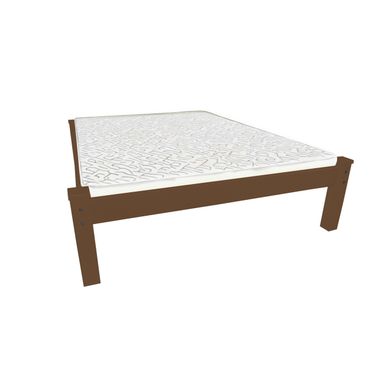 Solid Wood Full Bed Frame In Brown