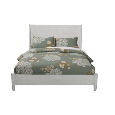 Solid Wood Full Bed Frame In Gray