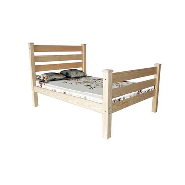 Solid Wood Full Bed Frame In Natural