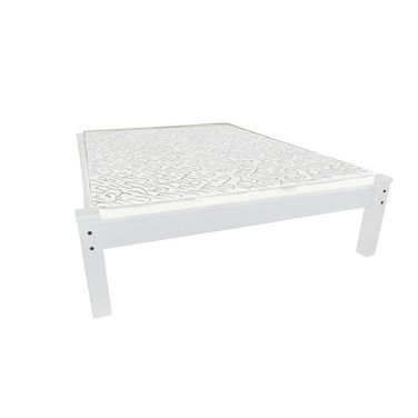 Solid Wood Full Bed Frame In White