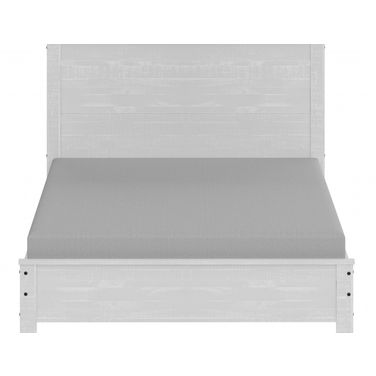 Solid Wood Full Double Bed Frame In White