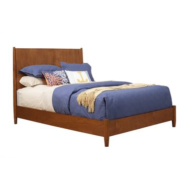 Solid Wood King Bed Frame In Brown