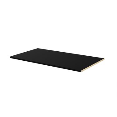 Solid Wood Large Shelf In Black