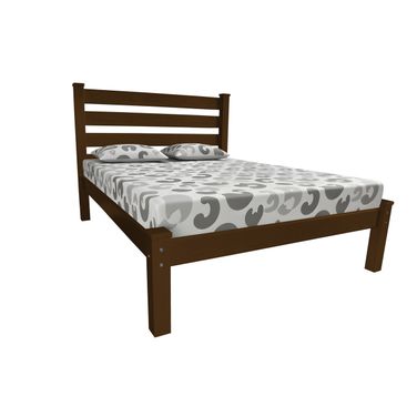 Solid Wood Queen Bed Frame In Brown