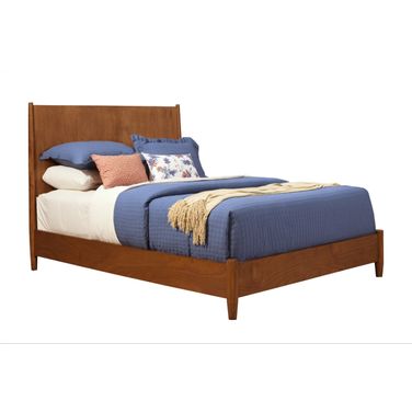 Solid Wood Queen Bed Frame In Brown