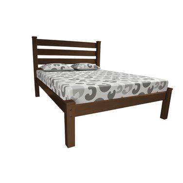 Solid Wood Queen Bed Frame In Brown