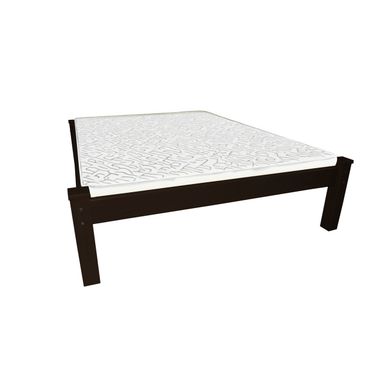 Solid Wood Queen Bed Frame In Dark Brown