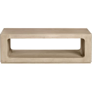 Solid Wood Rectangle Cocktail/Coffee Table In Cream