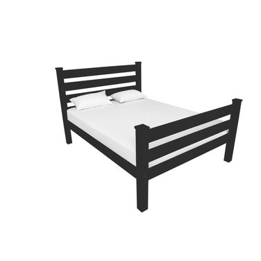 Solid Wood Twin Bed Frame In Black