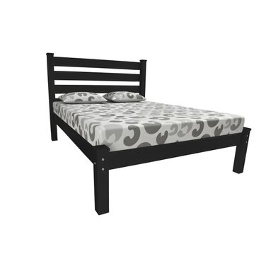 Solid Wood Twin Bed Frame In Black