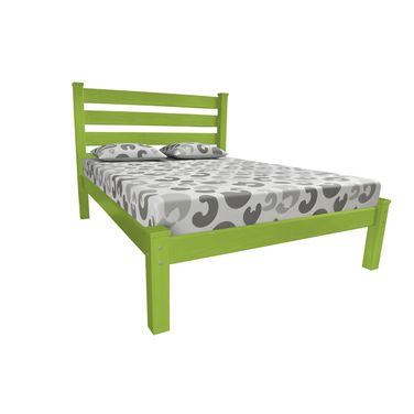 Solid Wood Twin Bed Frame In Lime Green