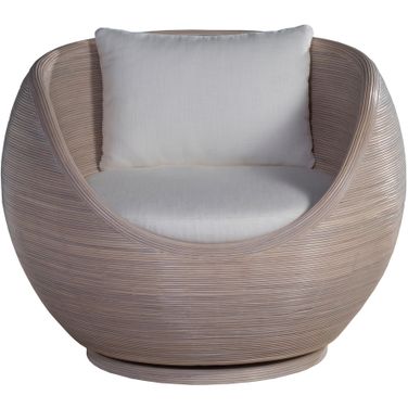 Solimar Solimar Rattan Swivel Chair In Natural