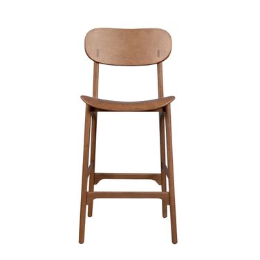 Solvang Wood Barstool In Brown Ale