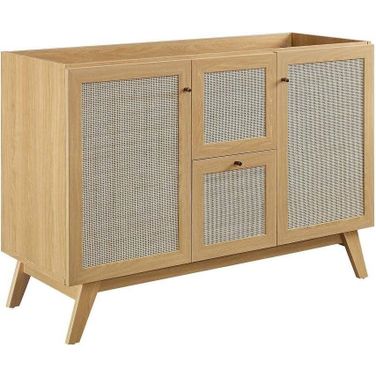 Soma 48 Inch Single Or Double Sink Compatible Bathroom Vanity Cabinet In Oak