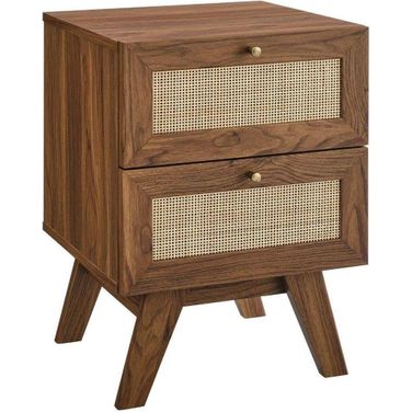 Soma 2 Drawer Nightstand In Walnut