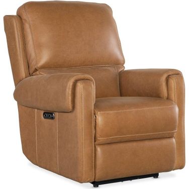 Somers Power Recliner with Power Headrest In Brown