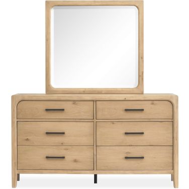 Somerset Double Drawer Dresser In Butternut