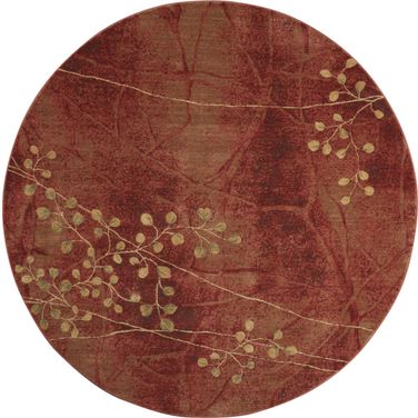 Somerset Flame 7'9" x 7'9" Round Area Rug