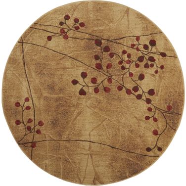 Somerset Latte 7'9" x 7'9" Round Area Rug