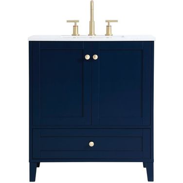 Sommerville 30 Inch Single Bathroom Vanity In Blue