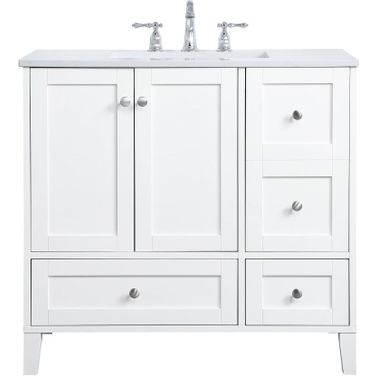 Sommerville 36 Inch Single Bathroom Vanity In White