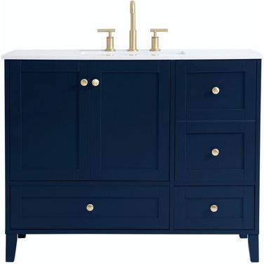 Sommerville 42 Inch Single Bathroom Vanity In Blue