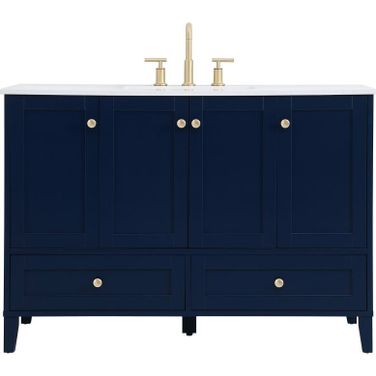 Sommerville 48 Inch Single Bathroom Vanity In Blue