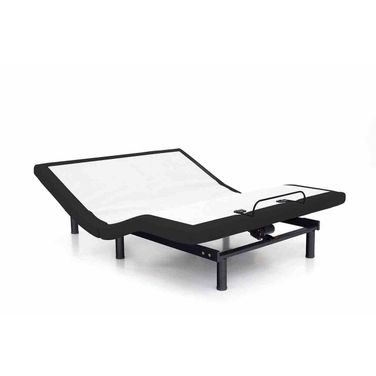 Somnerside II California King Adjustable Bed Frame Base In Black and White