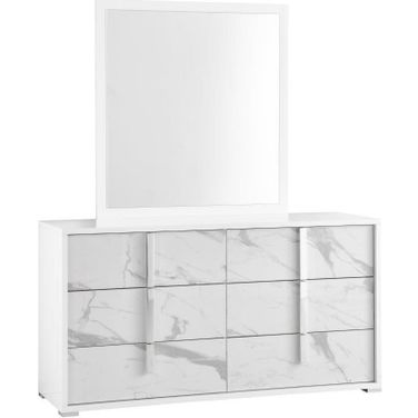 Sonia Dresser In White and Grey