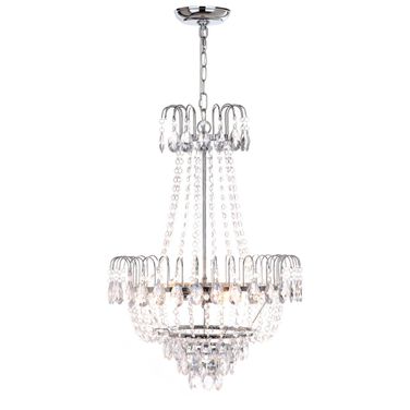 Sonja 3 Light 18 Inch-Dia Pendant in Chrome
