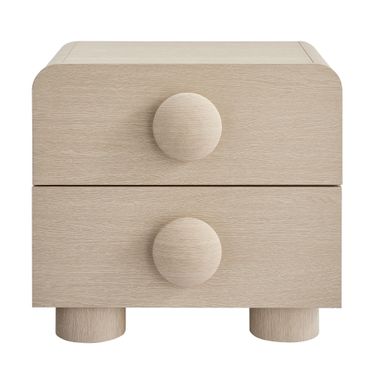 Sonnet 2-Drawer Nightstand In Ash