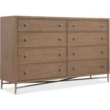Sonnet Eight Drawer Dresser In Medium Wood